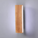 Modern Rotatable Wood Hallway LED Wall Lights