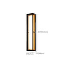 Contemporary black outdoor led wall lights