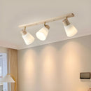 Modern Rotatable Wood Minimalism Decor Track Lighting For Hallway