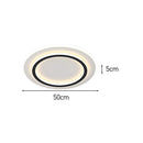 Simplistic Creative White Metal LED Bedroom Ceiling Light