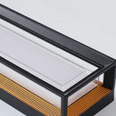 Contemporary black outdoor led wall lights