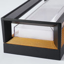 Contemporary black outdoor led wall lights