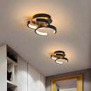 Nordic Semi-Flush LED Ceiling Light For Living Room Bedroom Hallway