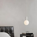 Design Opalescent Glass Globe Bedroom Pendant Light