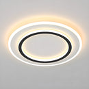 Simplistic Creative White Metal LED Bedroom Ceiling Light