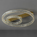 Modern Luxury K9 Crystal Ceiling Lights LED Gold Flush Mount Light Fixtures