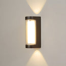 IP65 Black Up Down Outdoor Wall Lights for Front Door Garden Balcony Porch