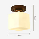 Minimalism White Semi-Flush Hallway Ceiling Light