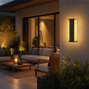Modern Exterior Solar Wall Lights for House Garage Porch Patio, Dusk to Dawn