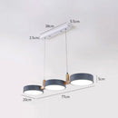 Metal Cylinder 3 Light Pendant Lights over Kitchen Island