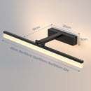 Contemporary Black Simple LED Mirror Bathroom Wall Lighting