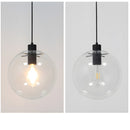 Industrial Vintage Transparent Glass Island Pendant Lights
