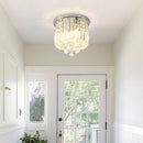 Modern Crystal Small Flush Mount Hallway Ceiling Lamp