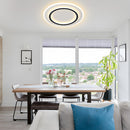 Simplistic Creative White Metal LED Bedroom Ceiling Light