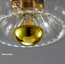 Contemporary Mini Clear Glass Wall Light