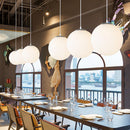 Restaurant Simple Glass 1 Head Pendant Light