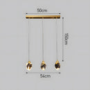 Creative Modern Crystal Gold Raindrop Chandelier