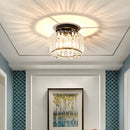 Crystal Semi Flush Mount Ceiling Light for Hallway 23cm E27