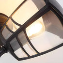 IP44 Weather-resistant Black Lantern Outdoor Lights for Garden