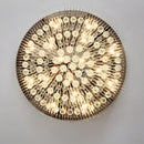 Modern Round Chrome Crystal LED Flush Ceiling Lights