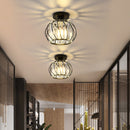 Set of 2 Simple Luxury Glass Hallway Ceiling Light
