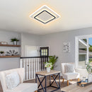 Simplistic Creative White Metal LED Bedroom Ceiling Light