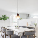 Nordic Chic Transparent Glass Pendant Lights For Dining Room