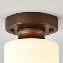 Minimalism White Semi-Flush Hallway Ceiling Light