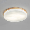 Retro Minimal Decor Wood Living Room LED Ceiling Light
