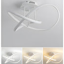 Modern LED Spiral Semi Flush Mount Ceiling Light for Living Room Hallway Kitchen