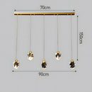 Creative Modern Crystal Gold Raindrop Chandelier