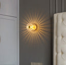 Contemporary Mini Clear Glass Wall Light