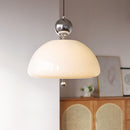 Modern Red Glass Simple Pendant Light For Living Room