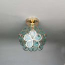 Design Flowers Style Glass Hallway Ceiling Lighting