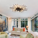 8 Lights Stylish Industrial Aluminum Living Room Ceiling Lights