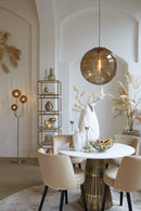 Floor lamp 3L E14 38x20x162 cm MAGDALA glass brown+gold