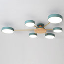 Multi Bulbs Round LED Bedroom Ceiling Light