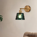 1-Bulb Adjustable Glass Wall Sconce