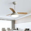 Nordic Modern Simple Flush Ceiling Fan With LED Lighting