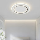 Simplistic Creative White Metal LED Bedroom Ceiling Light