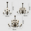 Flemish Style Ceiling Light Rustic Farmhouse Chandelier Lamp