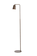 Floor lamp 32,5x23x147 cm SALOMO wood print dark brown