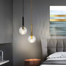 Modern Glass Pendant Light, Kitchen Dining Room Hanging Lampshade
