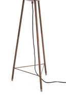 Floor lamp 42x133 cm BIBURY wood print dark brown+terra