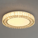 Luxury K9 Crystal Flush Mount Ceiling Light Fixture Compatible with Bedroom Living Room Kitchen