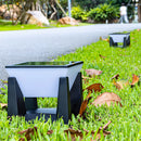 Simple  Solar Power Black Outdoor LED Wall/Floor Lights