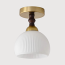 Modern White Wood Hallway Ceiling Lighting