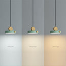 Colorful Simple Wood LED Pendant Lights