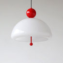 Modern Red Glass Simple Pendant Light For Living Room