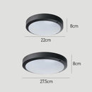 Outdoor Close to Ceiling LED Ceiling Lamp Waterproof in Black